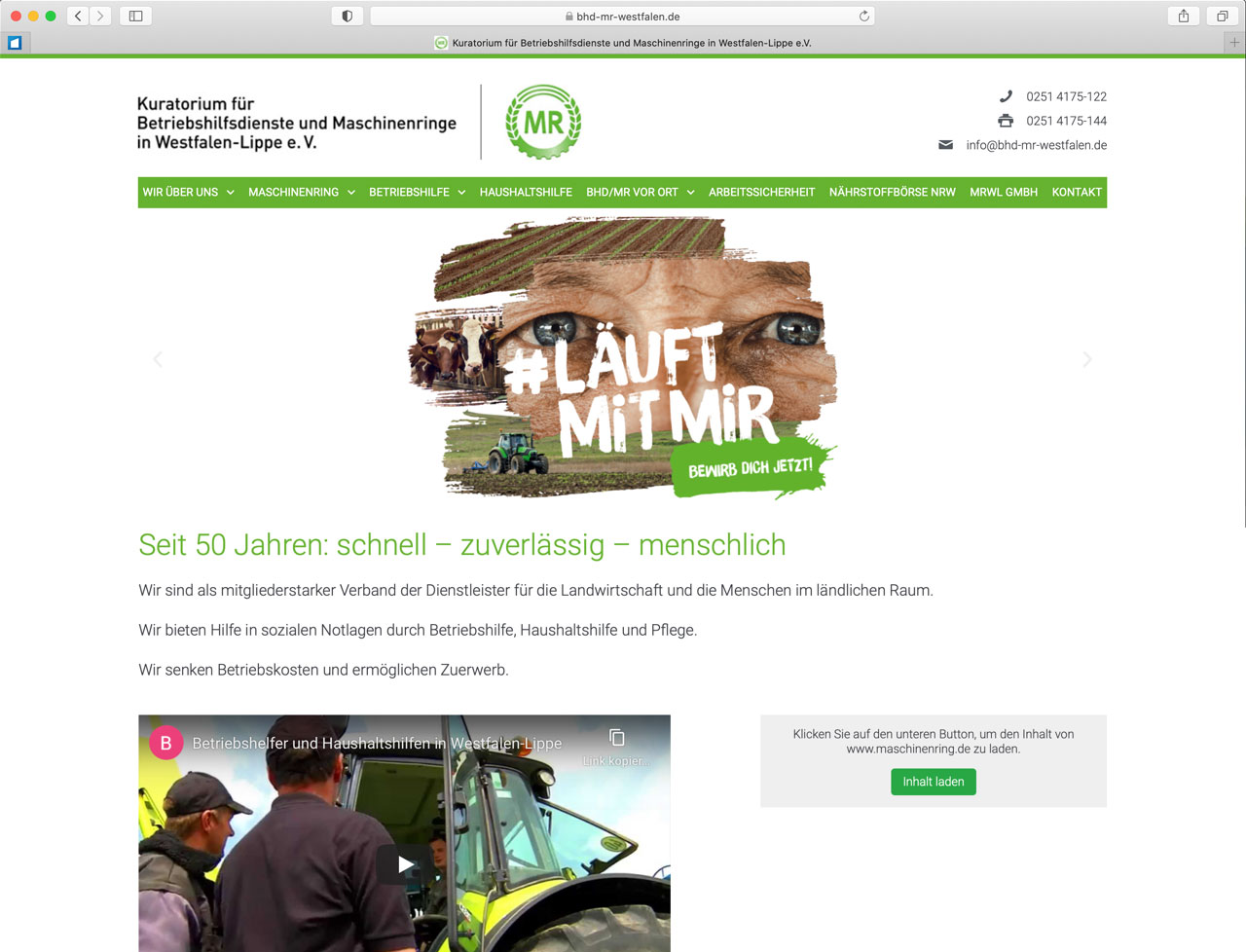 Website BHD MR Westfalen-Lippe