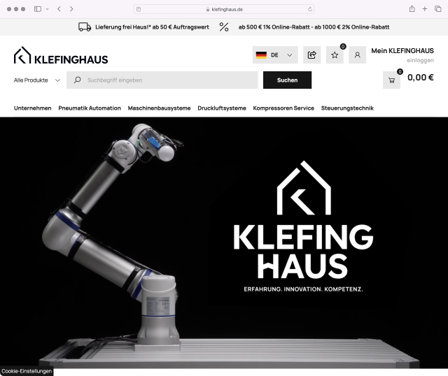 Website Klefinghaus