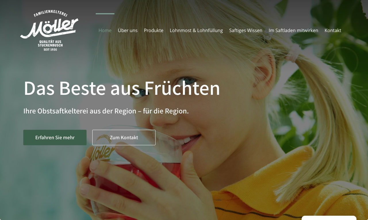 Website Familienkelterei Möller