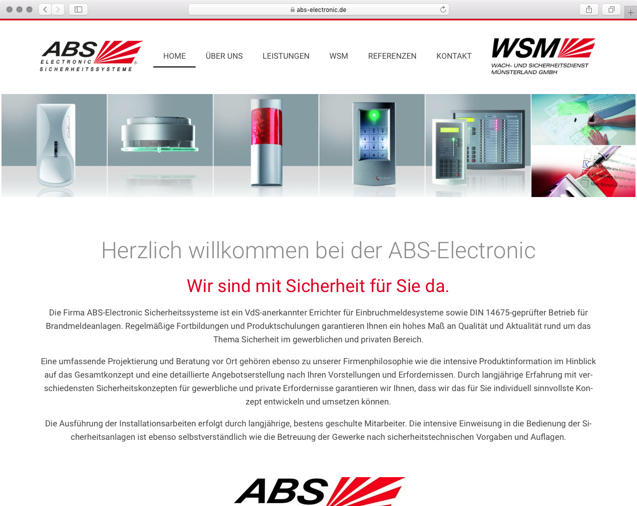 Website ABS Electronic