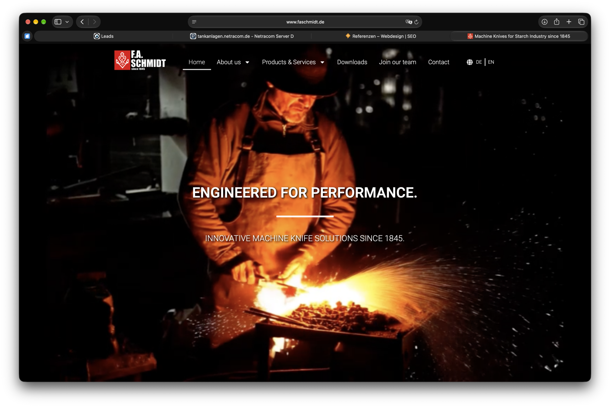 Website F.A. Schmidt